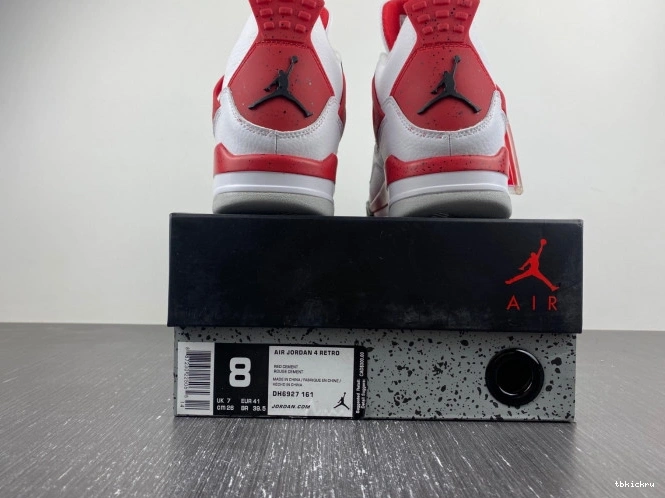 Rep TBkick Air Cement 4 Jordan DH6927-161 Red 0731